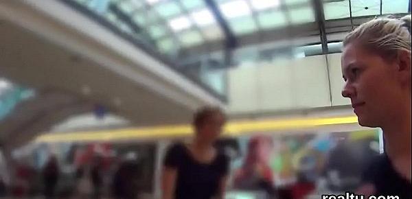  Gorgeous czech cutie gets seduced in the mall and reamed in pov